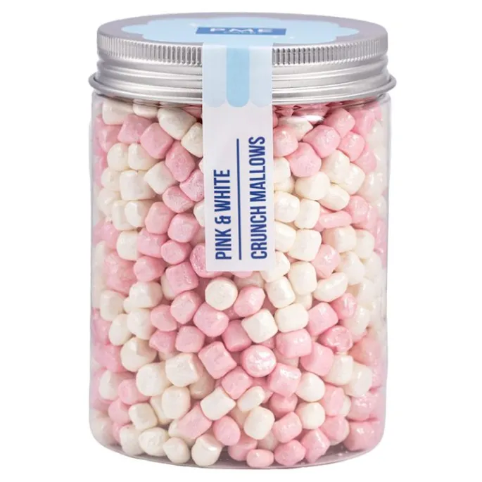 Mini nubes crujientes Mallows blancas y rosas perladas 87 g - PME