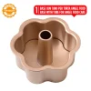 Molde antiadherente flor Angel Food Cake Gold Line 19 x 8,5 cm - Decora