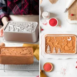 Molde antiadherente Papá Noel en trineo - Decora