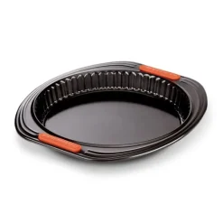 Molde antiadherente redondo base extraíble quiche 28 cm - Acero al carbono - Le Creuset