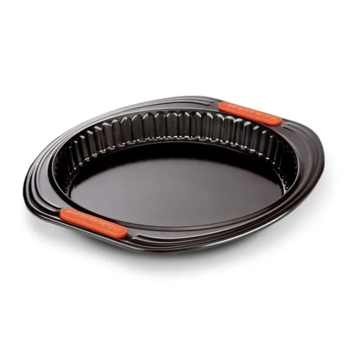 Molde antiadherente redondo base extraíble quiche 28 cm - Acero al carbono - Le Creuset