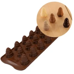 Molde bombones muñecos de nieve - Silikomart