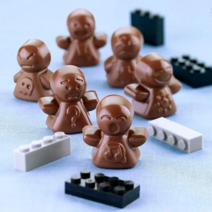 Molde bombones Muñequitos expresivos - Silikomart