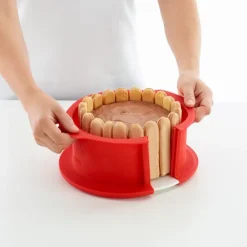 Molde Charlotte redondo desmontable con plato de cerámica 18 cm - Lékué