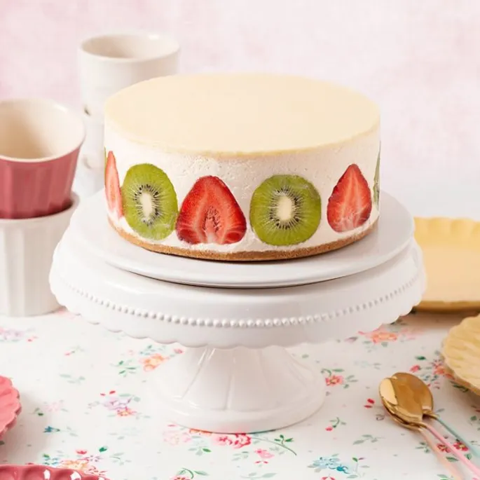 Molde Charlotte redondo desmontable con plato de cerámica 18 cm - Lékué
