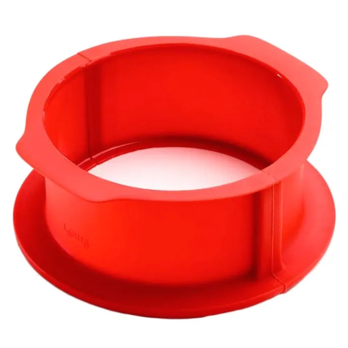 Molde Charlotte redondo desmontable con plato de cerámica 18 cm - Lékué