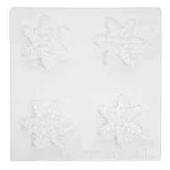 Molde copos de nieve 5,5 cm (4 cavidades)