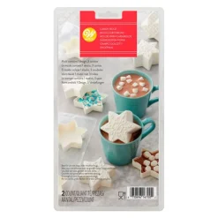 Molde 3 copos de nieve de chocolate para candy melts - Wilton