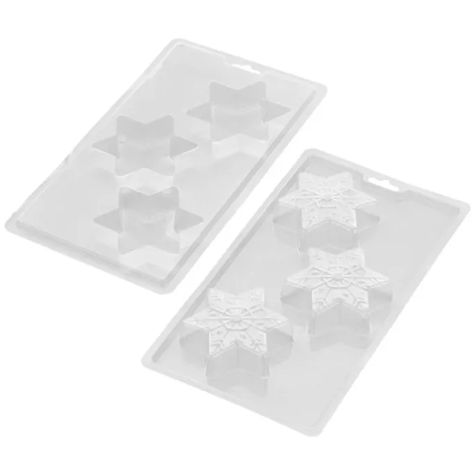 Molde 3 copos de nieve de chocolate para candy melts - Wilton