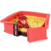 Molde cuadrado desmontable con pinza y plato de cristal 22 cm - Ibili