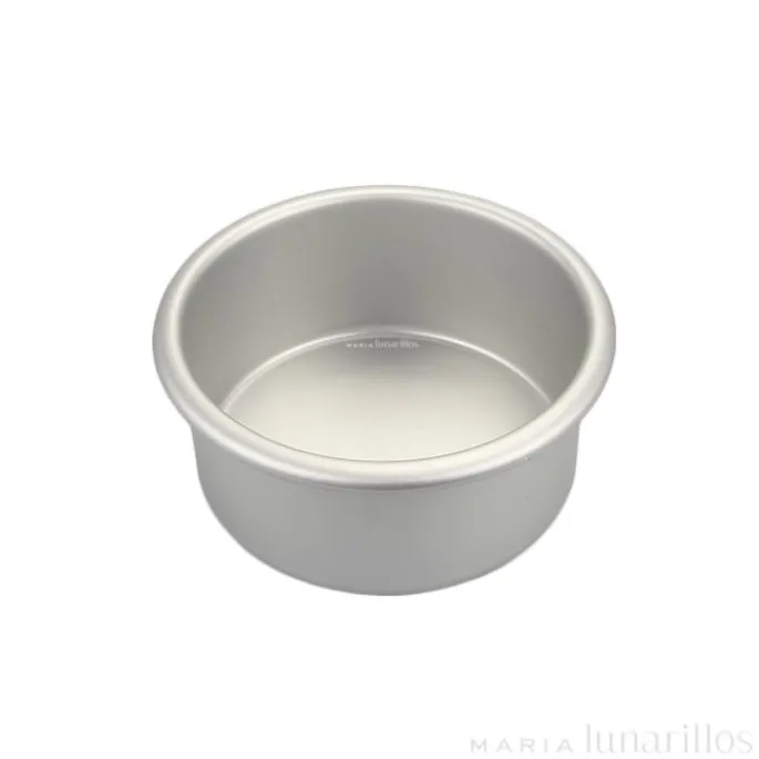 Molde de aluminio profesional redondo 10 x 5 cm - Decora