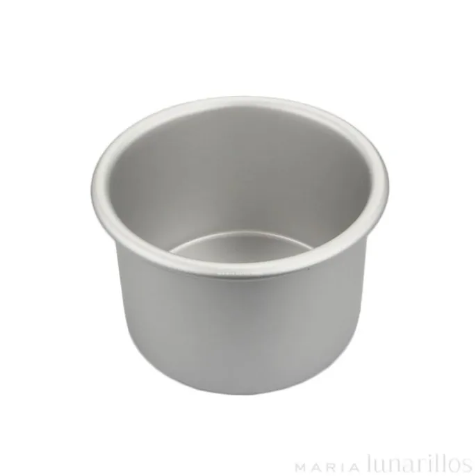 Molde de aluminio profesional redondo 10 x 7,5 cm - Decora