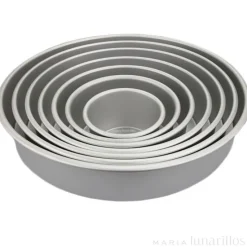 Molde de aluminio profesional redondo 10 x 7,5 cm - Decora