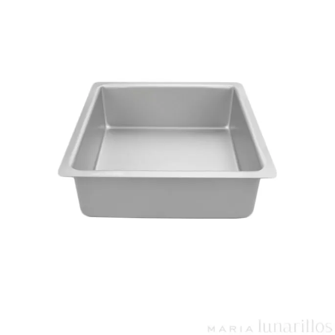 Molde de aluminio profesional cuadrado 20 x 7,5 cm - Decora