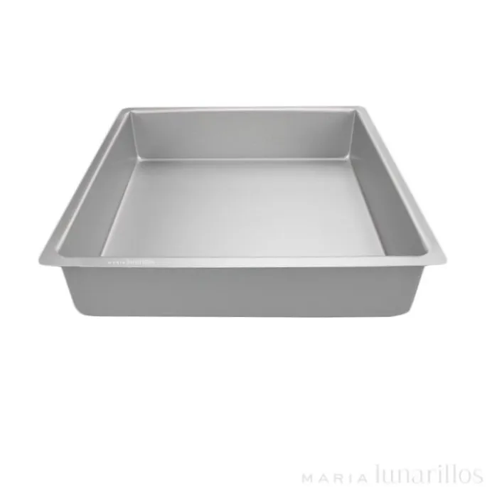 Molde de aluminio profesional cuadrado 30 x 7,5 cm - Decora