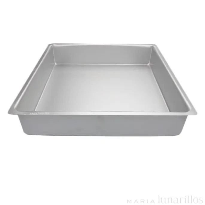 Molde de aluminio profesional cuadrado 35 x 7,5 cm - Decora