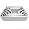 Molde de aluminio profesional cuadrado 10 x 10 cm - Decora