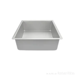 Molde de aluminio profesional cuadrado 25 x 10 cm - Decora