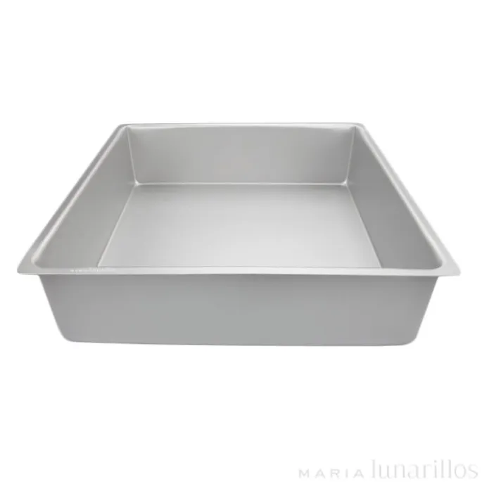 Molde de aluminio profesional cuadrado 35 x 10 cm - Decora