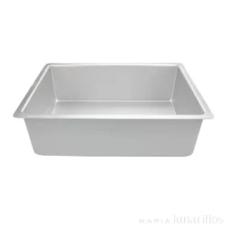 Molde de aluminio profesional rectangular 30 x 20 x 10 cm - Decora