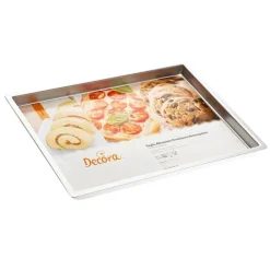 Molde de aluminio profesional rectangular 38 x 28 x 2,5 cm - Decora