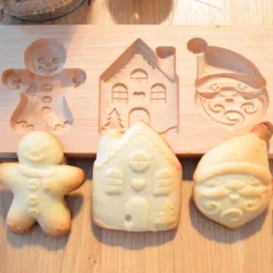 Molde de madera galletas rellenas Navidad - ScrapCooking