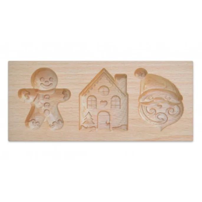 Molde de madera galletas rellenas Navidad - ScrapCooking