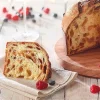 Molde de papel grueso rojo para panettone 13,5 x 9,5 cm (500 g)