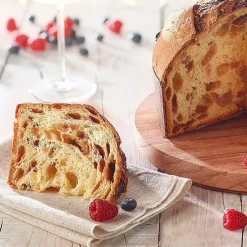 Molde de papel grueso rojo para panettone 13,5 x 9,5 cm (500 g)