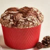 Molde de papel grueso rojo para panettone 15 x 11 cm (750 kg)