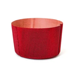 Molde de papel grueso rojo para panettone 15 x 11 cm (750 kg)