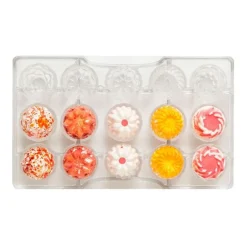 Molde de policarbonato para 15 bombones Verano - Decora