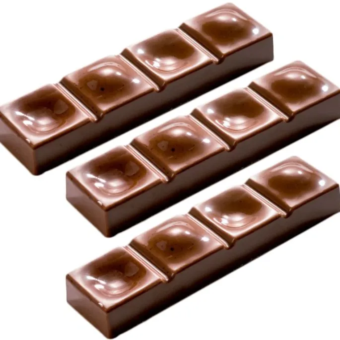 Molde de policarbonato para 8 barritas ondas - Martellato