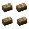 Molde de policarbonato para 30 bombones Rectangular rayas - Martellato