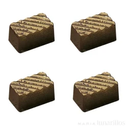 Molde de policarbonato para 30 bombones Rectangular rayas - Martellato