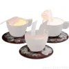 Molde de policarbonato para 3 platillos de chocolate - Martellato