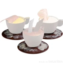 Molde de policarbonato para 3 platillos de chocolate - Martellato
