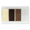 Molde de policarbonato para 4 tabletas de chocolate caparazón - Decora
