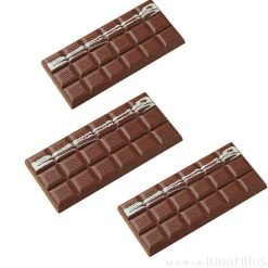Molde de policarbonato para 3 tabletas de chocolate - Martellato