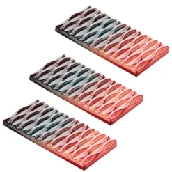 Molde de policarbonato para 3 tabletas de chocolate Swing - Martellato