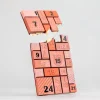 Molde de policarbonato para tableta de chocolate Calendario de Adviento - Martellato