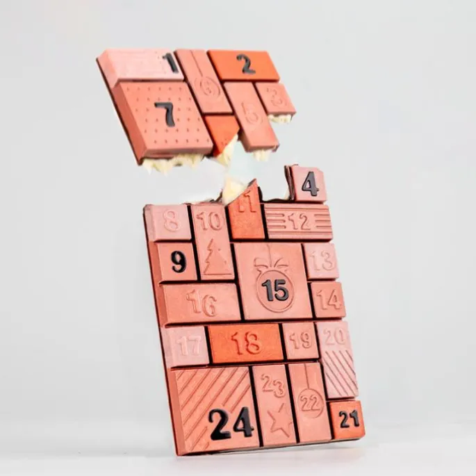 Molde de policarbonato para tableta de chocolate Calendario de Adviento - Martellato