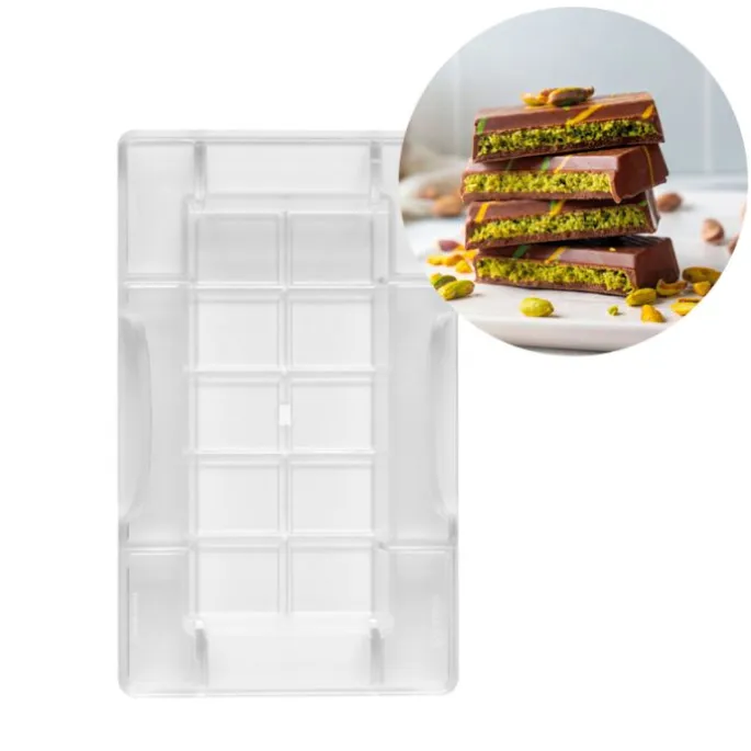 Molde de policarbonato para tableta de chocolate Dubai - Decora