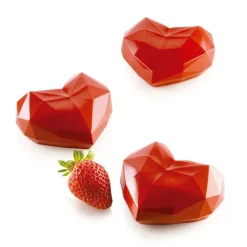 Molde de silicona Amorini Origami 110 6 cavidades con cortador - Silikomart Professional