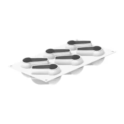 Molde de silicona Babá 6 cavidades con cortador - Silikomart Professional