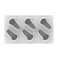 Molde de silicona Babá 6 cavidades con cortador - Silikomart Professional
