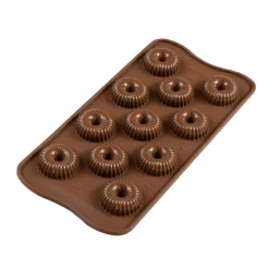Molde de silicona bombones Choco Crown - Silikomart