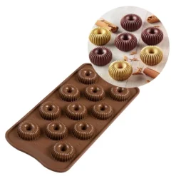 Molde de silicona bombones Choco Crown - Silikomart