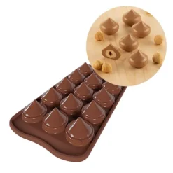 Molde de silicona bombones Kiss - Silikomart