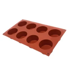 Molde de silicona 8 cilindros 6 x 3 cm - Silikomart
